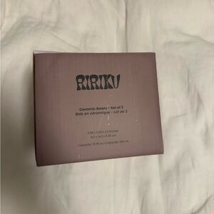 Ceramic Bowls Set of 3 - Mauve Pink